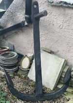 Vintage Large Iron Ship Anchor – Nautical Garden Feature