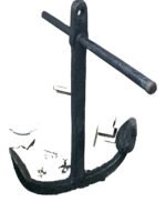 Vintage Large Iron Ship Anchor – Nautical Garden Feature - Image 3