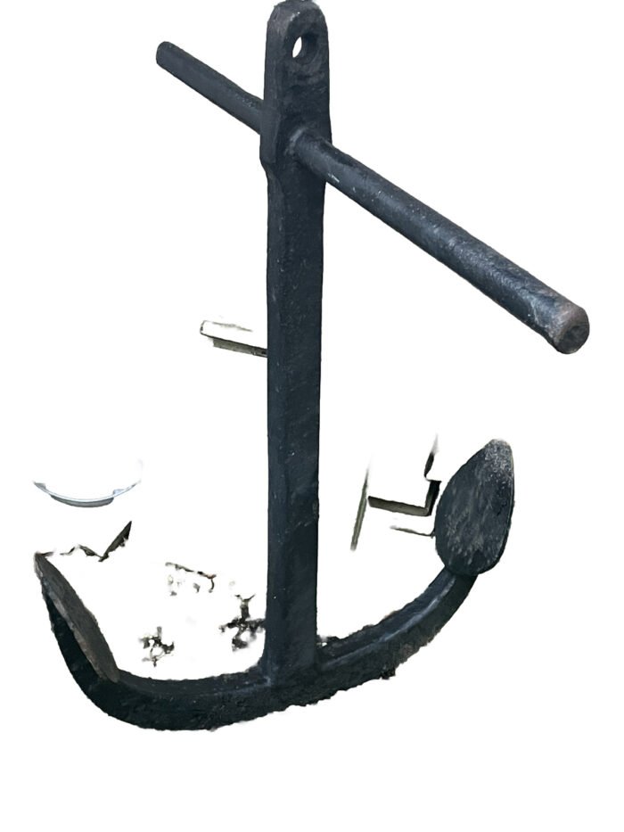 Vintage Large Iron Ship Anchor – Nautical Garden Feature - Image 3