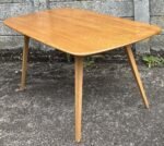 Vintage Ercol Plank Dining Table Solid Elm & Beech 6–8 Seater