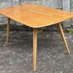 Vintage Ercol Plank Dining Table Solid Elm & Beech 6–8 Seater