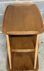 Retro Ercol Trolley Display Stand Solid Elm Vintage Serving Table - Image 2