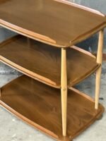 Retro Ercol Trolley Display Stand Solid Elm Vintage Serving Table - Image 4