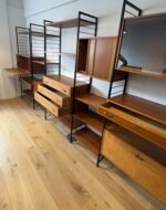 Vintage Teak Ladderax 5 Bay Shelving Display Unit Modular Storage System - Image 3