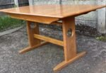 Ercol Windsor Extending Dining Table Solid Elm 8 Seater Light Finish