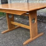 Ercol Windsor Extending Dining Table Solid Elm 8 Seater Light Finish