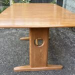 Ercol Windsor Extending Dining Table Solid Elm 8 Seater Light Finish - Image 2