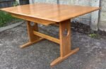 Ercol Windsor Extending Dining Table Solid Elm 8 Seater Light Finish - Image 5