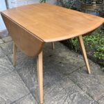 Vintage Ercol Extending Dining Table Solid Elm Beech Legs