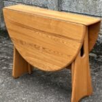 Ercol Gate Leg Extending Dining Table Solid Ash Space Saving Design