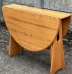Ercol Gate Leg Extending Dining Table Solid Ash Space Saving Design