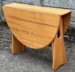 Ercol Gate Leg Extending Dining Table Solid Ash Space Saving Design - Image 4