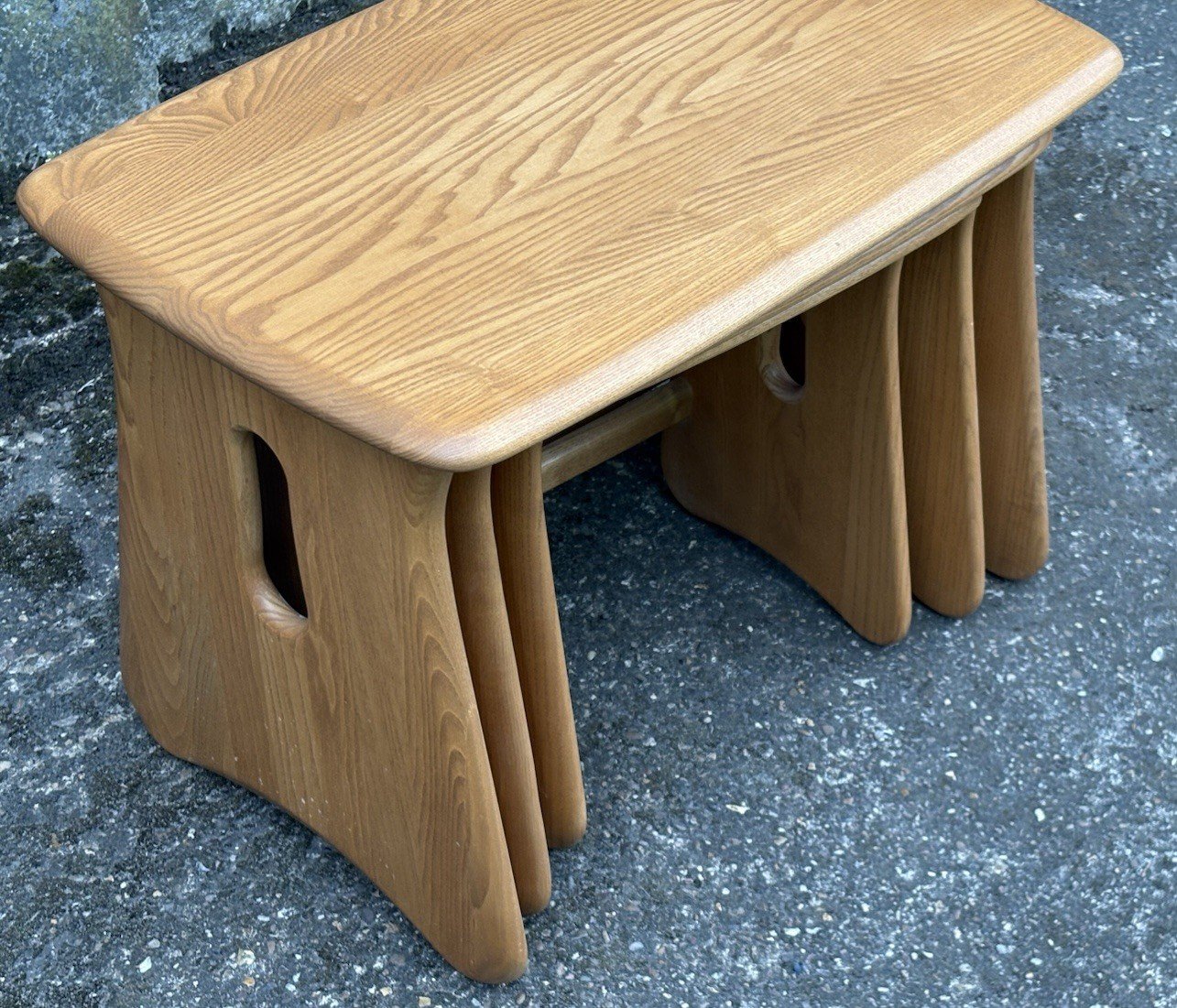 s-l1600-1477.jpg Ercol Nest of Coffee Tables Solid Ash Modern Living Room Furniture - Image 1