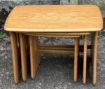 Ercol Nest of Coffee Tables Solid Ash Modern Living Room Furniture - Image 2