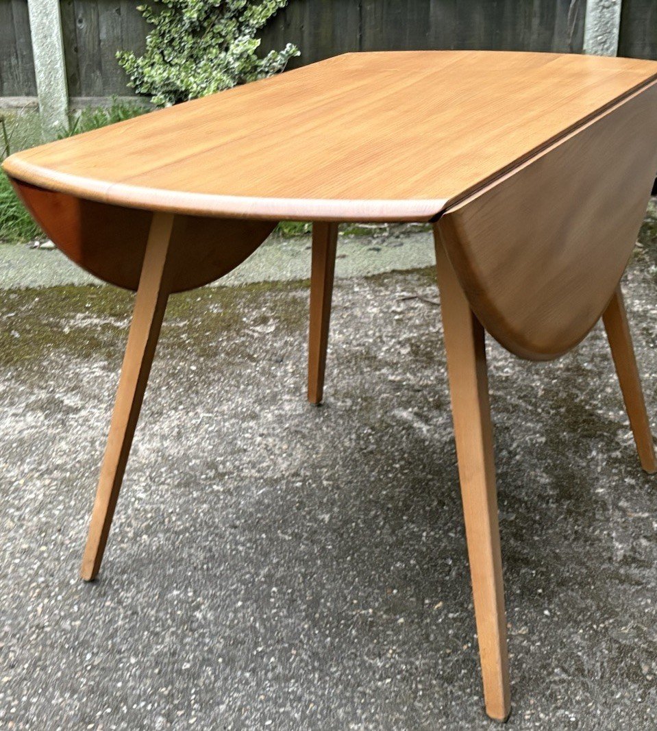 s-l1600-1487.jpg Vintage Ercol Extending Dining Table Solid Elm & Beech - Image 1