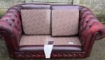 Thomas Lloyd Oxblood Leather Chesterfield 2 Seater Sofa - Image 3