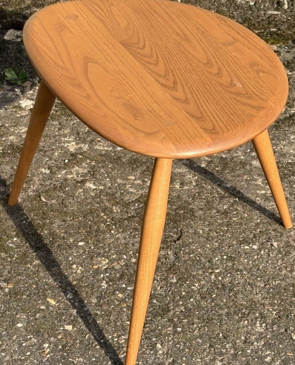 s-l1600-1497.jpg Ercol Medium Pebble Coffee Table Solid Ash Modern Side Table - Image 1
