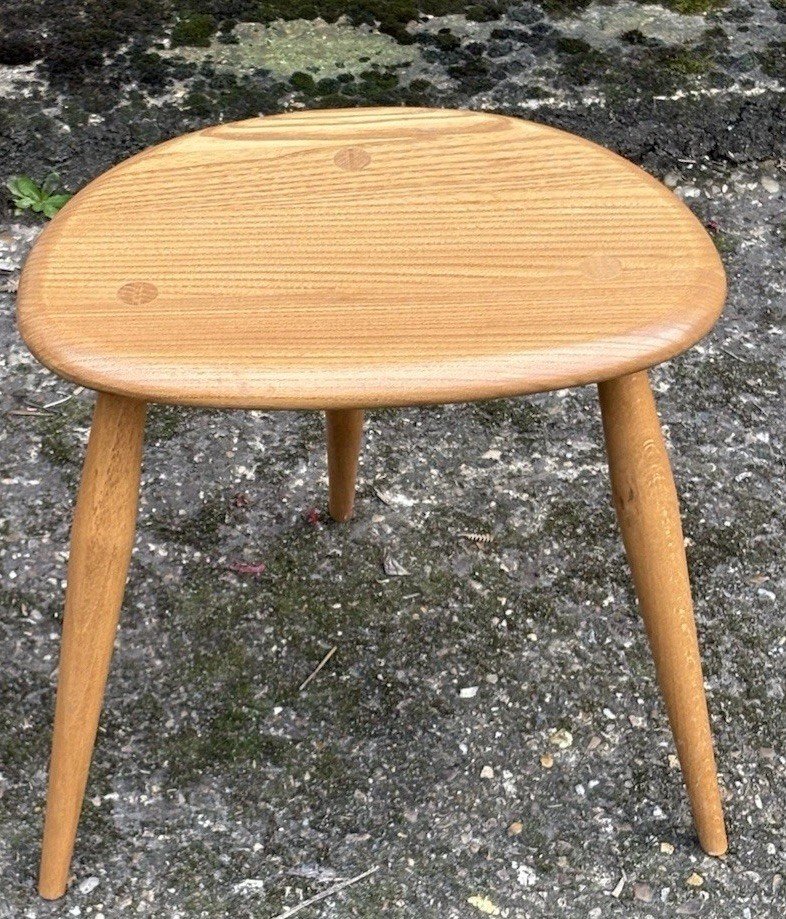 s-l1600-1507.jpg Ercol Pebble Coffee Table Solid Ash Modern Side Table - Image 1