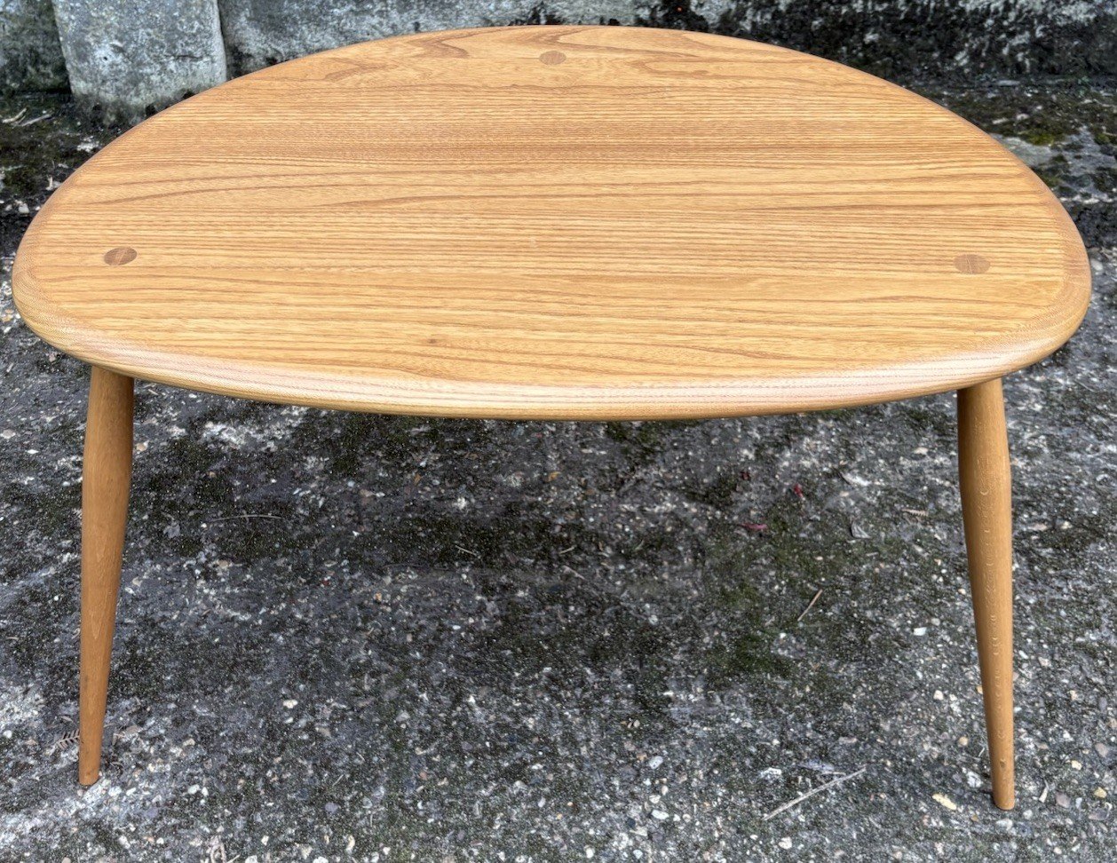 s-l1600-1512.jpg Ercol Large Pebble Coffee Table Solid Ash Modern Coffee Table - Image 1