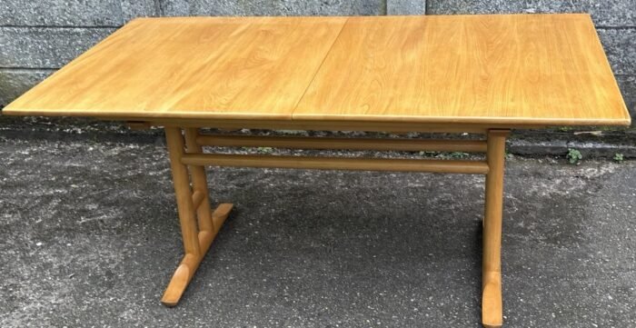 Ercol 3 Leaf Extending Dining Table Solid Elm & Beech - Image 4