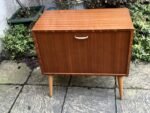 Vintage Teak Ladderax Style Record Cabinet LP & Vinyl Storage - Image 4