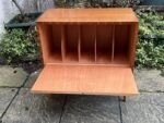 Vintage Teak Ladderax Style Record Cabinet LP & Vinyl Storage - Image 5