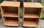 Pair of Retro Ercol Bedside Cabinets with Adjustable Shelves - Image 2