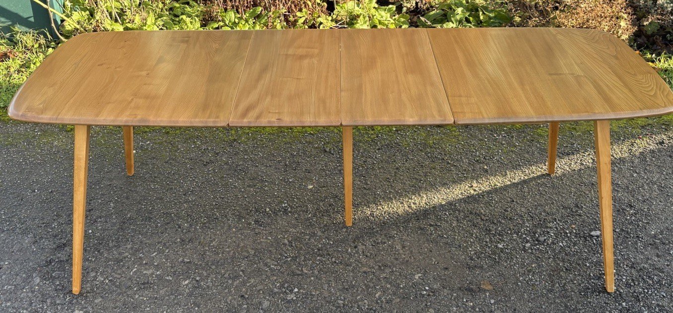 s-l1600-1557.jpg Vintage Ercol Grand Extending Dining Table Solid Elm & Beech - Image 1