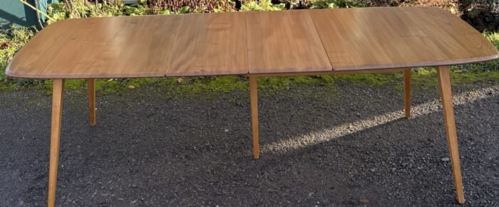 Vintage Ercol Grand Extending Dining Table Solid Elm & Beech - Image 2
