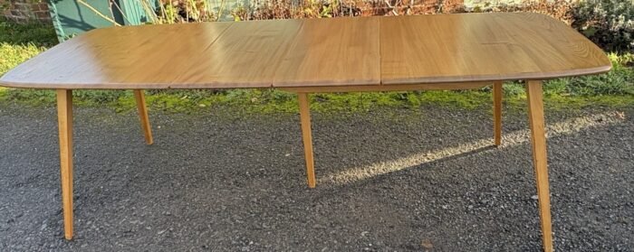 Vintage Ercol Grand Extending Dining Table Solid Elm & Beech - Image 4