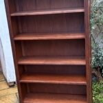 Old Charm Solid Oak Bookcase Tudor Brown Adjustable Shelves