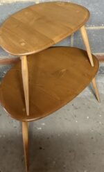 Vintage Ercol Pebble Nest of Coffee Tables Solid Elm & Beech - Image 4