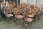 Antique Style Dining Chairs Restaurant Pub Cafe Chairs - Image 3