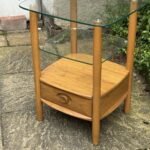 MODERN RARE ERCOL LAMP TABLE