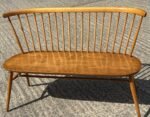STUNNING RARE ERCOL LOVE SEAT BENCH - Image 2