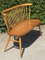 STUNNING RARE ERCOL LOVE SEAT BENCH - Image 5