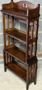 SUPERB SOLID OAK ARTS & CRAFTS BOOKCASE - Image 3