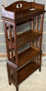 SUPERB SOLID OAK ARTS & CRAFTS BOOKCASE - Image 5
