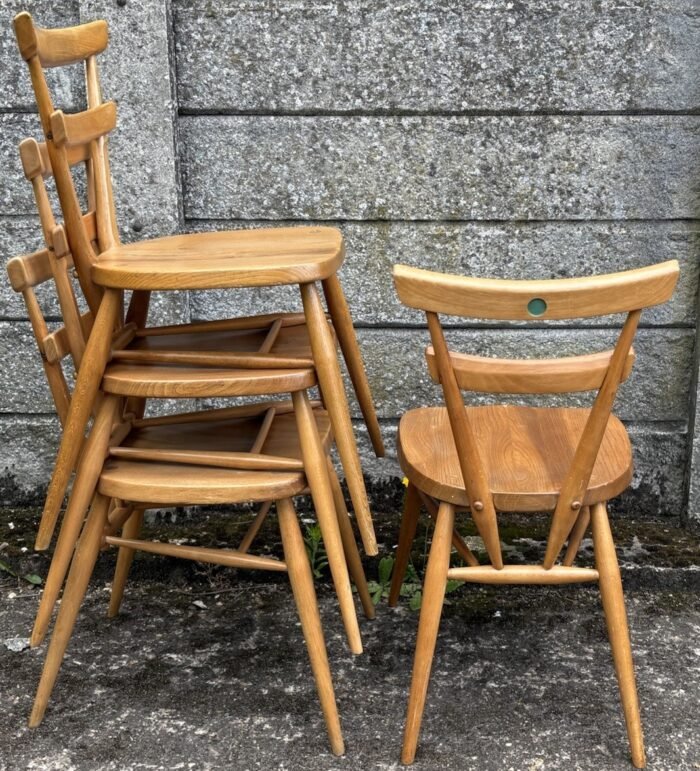 RETRO ADULT GREEN DOT ERCOL STACKING CHAIR, VERY CLEAN, CHOOSE ANY CHAIR | eBay UK - Image 3