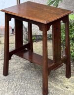 SUPERB SOLID OAK ARTS & CRAFTS SIDE TABLE - Image 2
