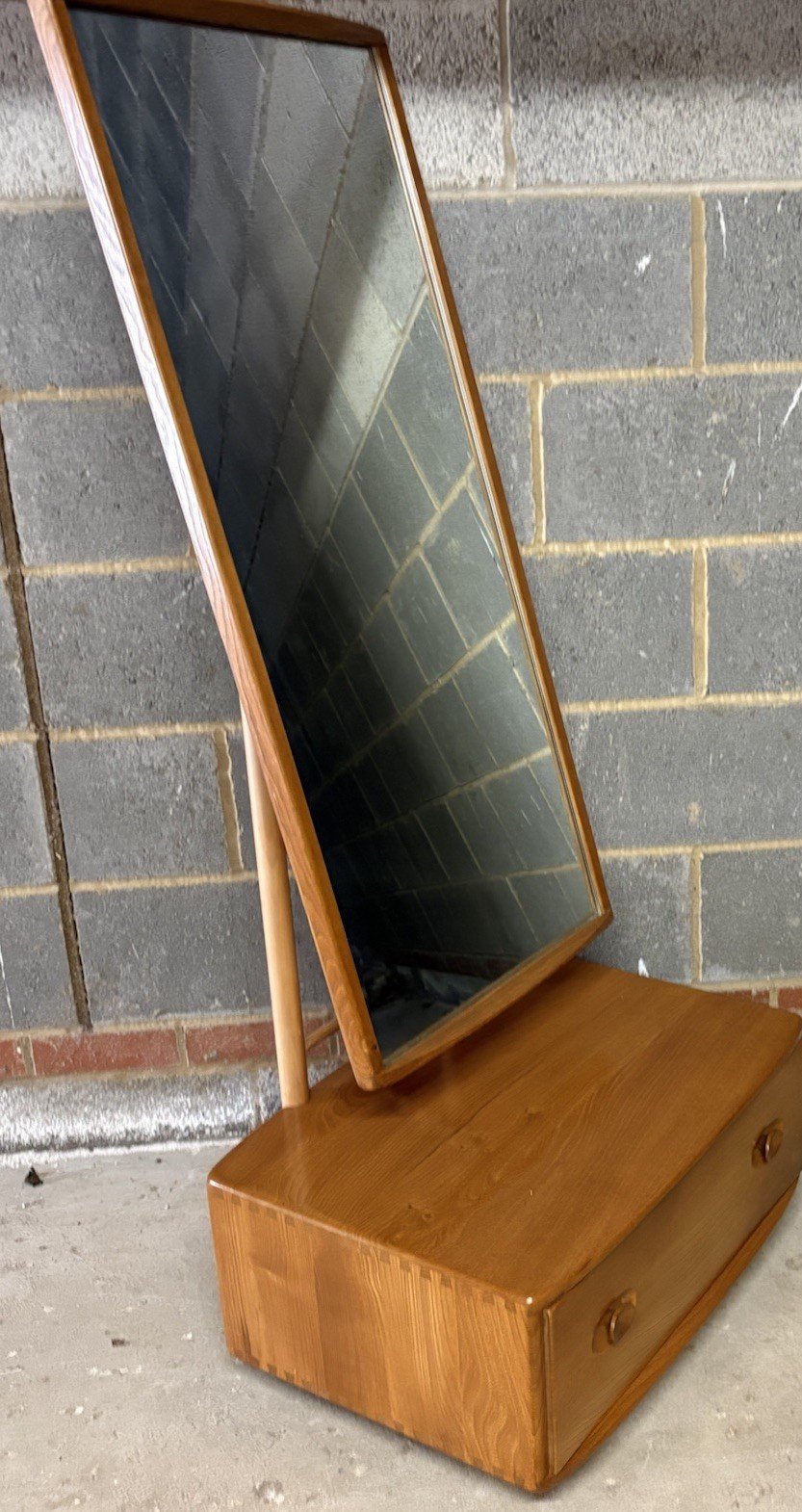 s-l1600-207.jpg Rare Retro Ercol Cheval Mirror - Image 1