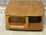 Fine Retro Ercol Pandora’s Box TV Cabinet Coffee Table Vintage Solid Elm - Image 5