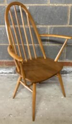 SUPERB RETRO ERCOL QUAKER ARMCHAIR VINTAGE SOLID ELM & BEECH - Image 4