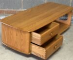 Fine Modern Ercol Minerva TV Cabinet & Coffee Table Solid Elm - Image 3
