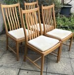 SUPERB MODERN ERCOL PENN SET OF 4 DINING CHAIRS - Image 2