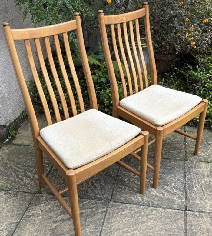 SUPERB MODERN ERCOL PENN SET OF 4 DINING CHAIRS - Image 5