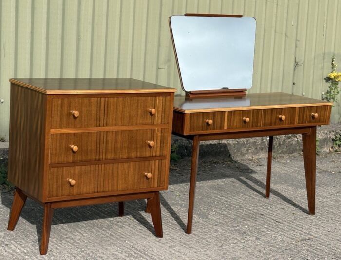 Very Rare Cumbrae Morris Walnut 3-Piece Bedroom Suite - Image 3
