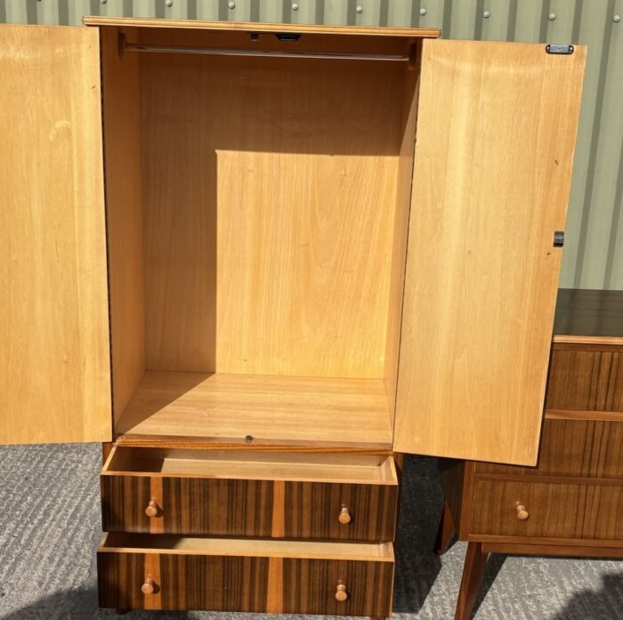 Very Rare Cumbrae Morris Walnut 3-Piece Bedroom Suite - Image 5