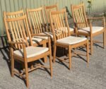 SUPERB MODERN SET OF 6 ERCOL PENN DINING CHAIRS