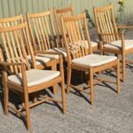 SUPERB MODERN SET OF 6 ERCOL PENN DINING CHAIRS